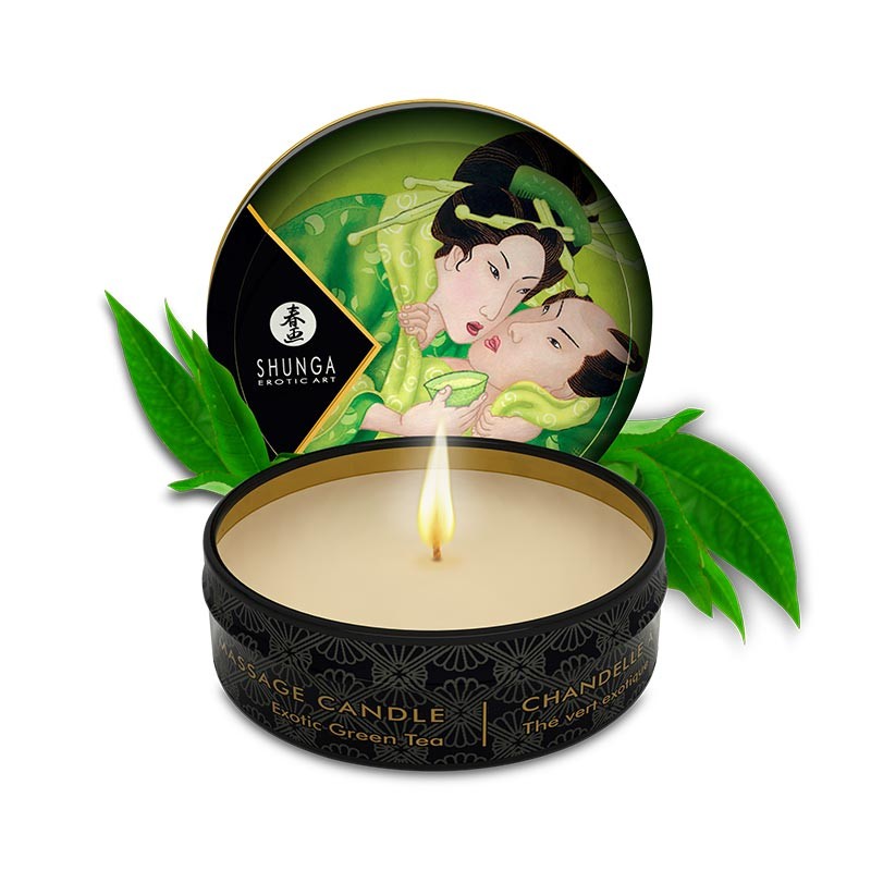 Mini Vela de Masaje Té Verde Shunga